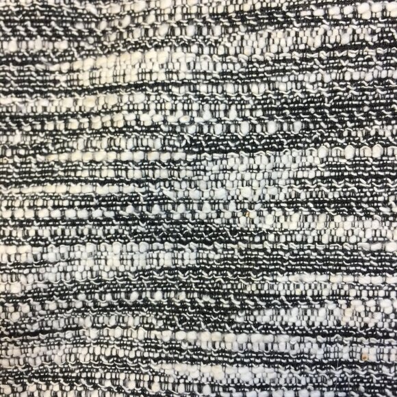 Ann Taylor LOFT Mini Pencil Skirt 12P Womans Petite Black White Tweed Zip Pocket - Picture 11 of 12